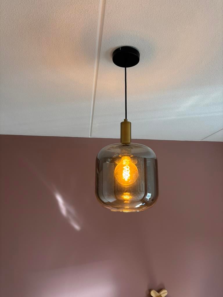 Design hanglamp Toulouse, Ophalen, Zo goed als nieuw, Glas, 75 cm of meer
