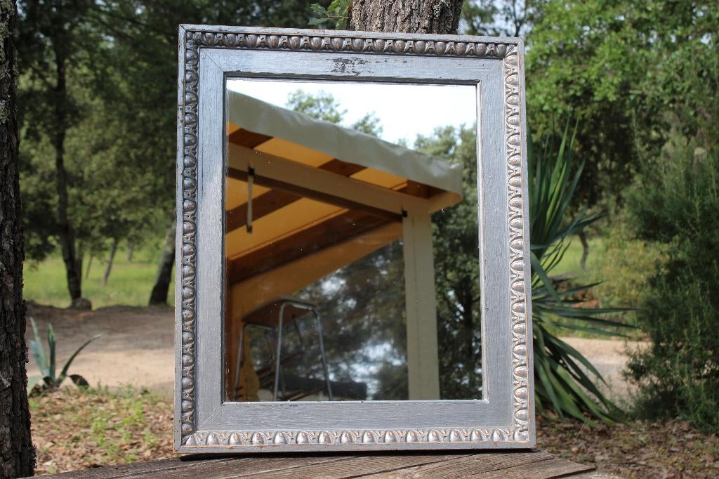 Brocante - Sierlijke Franse spiegel!, Huis en Inrichting, Woonaccessoires | Spiegels, Gebruikt, 50 tot 75 cm, Minder dan 100 cm