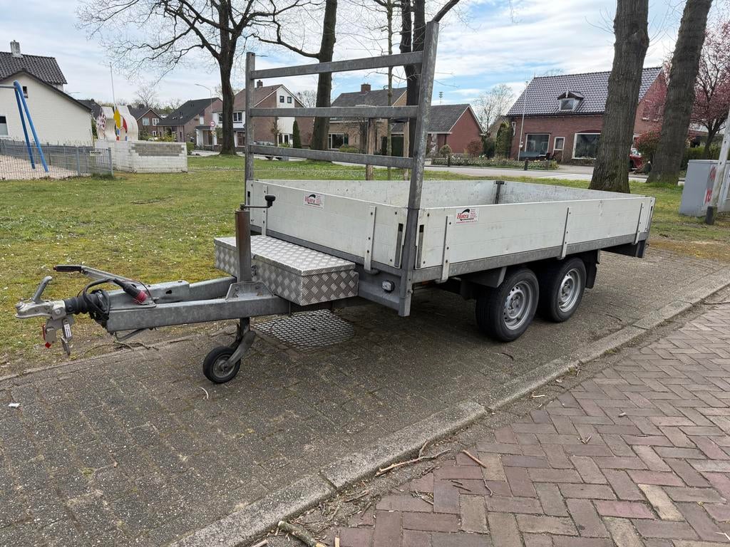 Anssems PSX3000 (305x153)  tandemasser plateau aanhangwagen, Ophalen, Gebruikt