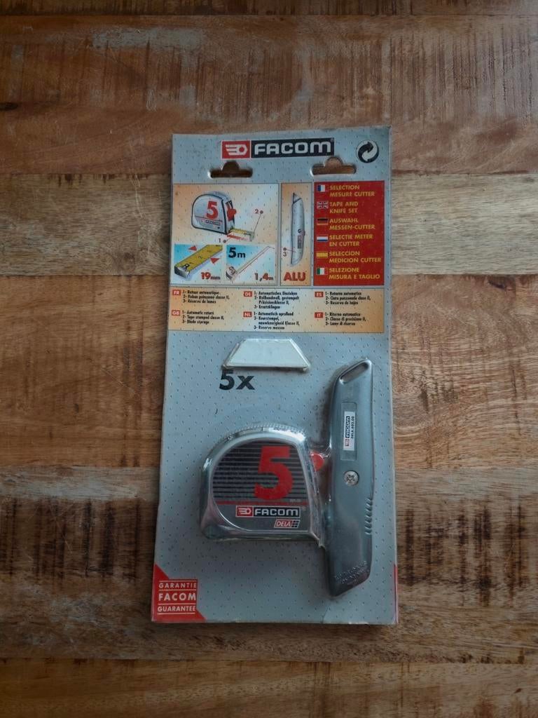 FACOM Rolmaat en mes set ongebruikt in de verpakking, Ophalen of Verzenden, Zo goed als nieuw