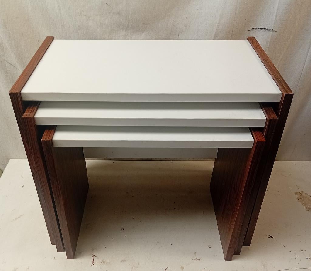 Cees Braakman Nesting Tafeltjes, Minder dan 45 cm, Gebruikt, Modern, Rechthoekig