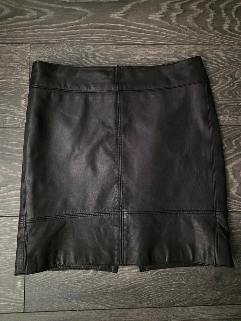 Echt kwaliteit leder rokje van Marc Aurel 36, Marc Aurel, Zwart, Ophalen of Verzenden, Zo goed als nieuw
