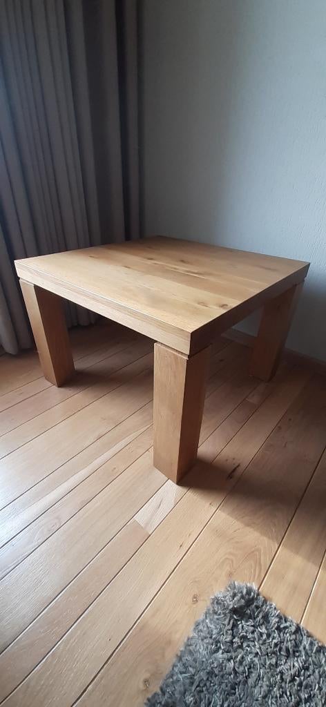 Eiken HOEKTAFEL, Ophalen, 50 tot 100 cm, 50 tot 100 cm, Zo goed als nieuw