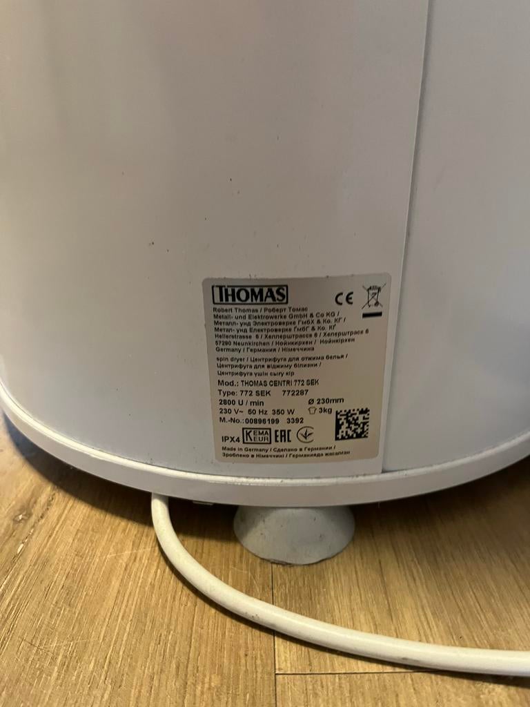 Thomas centrifuge, weinig gebruikt, nog in goede staat, Witgoed en Apparatuur, Wasmachines, Ophalen, Gebruikt, Minder dan 85 cm