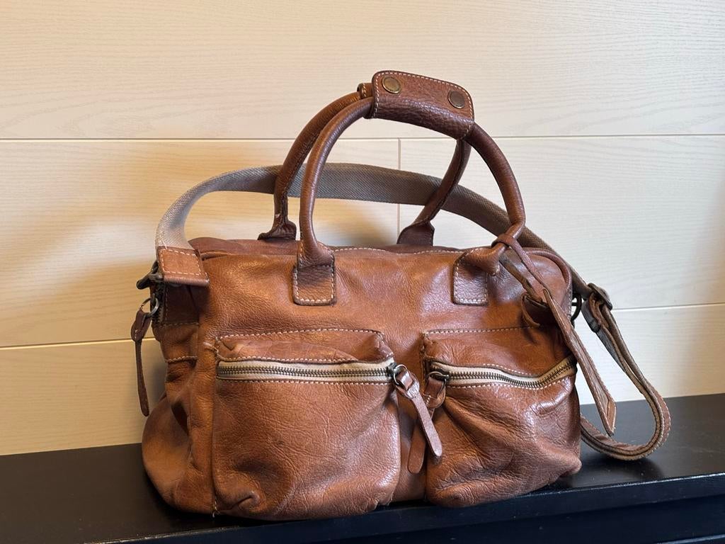 Cowboysbag The Bag Small, Ophalen of Verzenden, Gebruikt, Bruin, Handtas