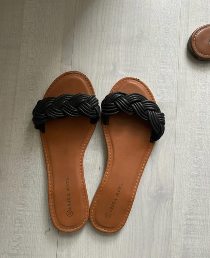 slippertjes, Kleding | Dames, Schoenen, Slippers, Bruin, Ophalen of Verzenden, Gedragen