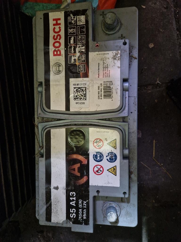 Bosch accu 12v 95ah AGM, Ophalen, Gebruikt, Mercedes-Benz