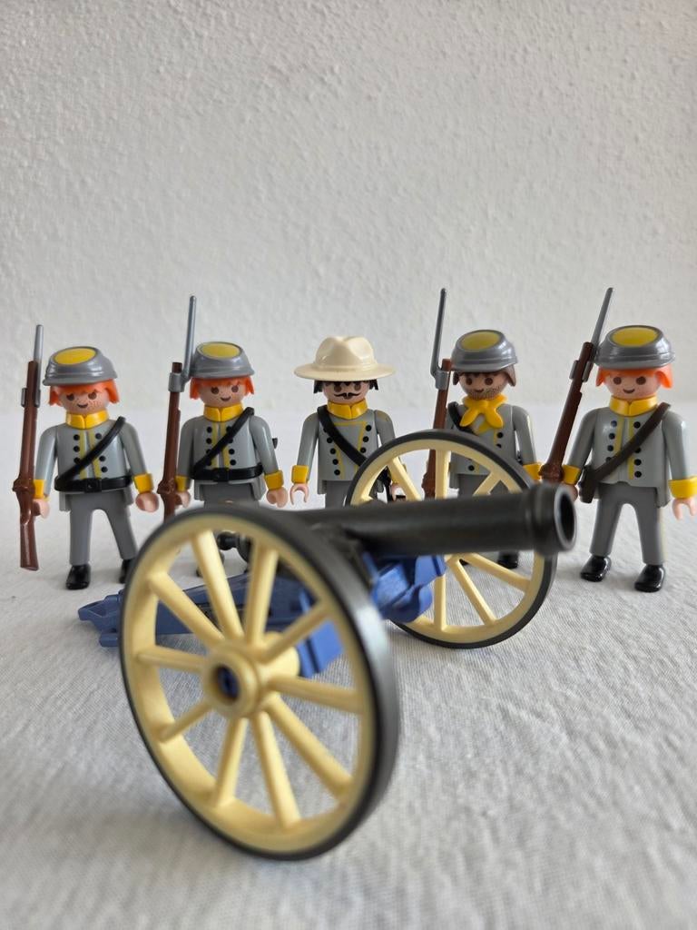 Playmobil zuidelijke soldaten, Ophalen of Verzenden, Zo goed als nieuw, Los playmobil