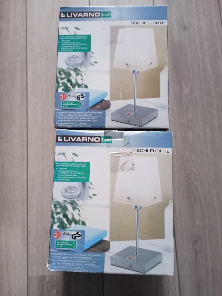 Livarno lux lamp nieuw 4 functies

2 lampen!
Vaste prijs, Huis en Inrichting, Lampen | Tafellampen, Ophalen of Verzenden, Nieuw