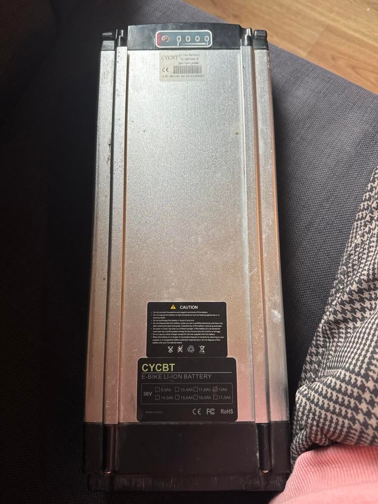CYCBT E-Bike Li-ion Accu 36V, Fietsen en Brommers, Ophalen, Gebruikt
