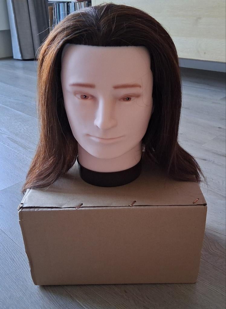 Oefenhoofd met echt haar., Ophalen of Verzenden, Nieuw, Meerdere media