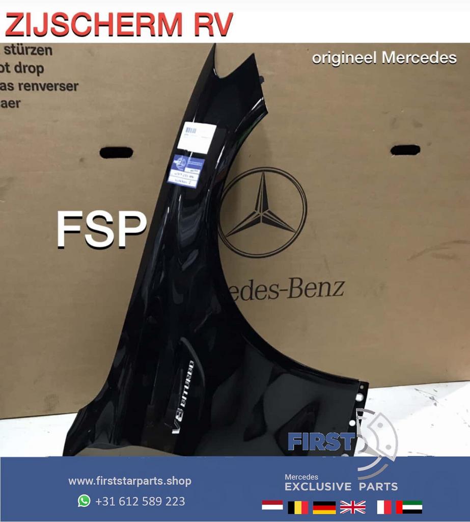 W205 C63 AMG Zijscherm rechts Mercedes C Klasse 63 scherm 20, Gebruikt, -, -, Ophalen of Verzenden