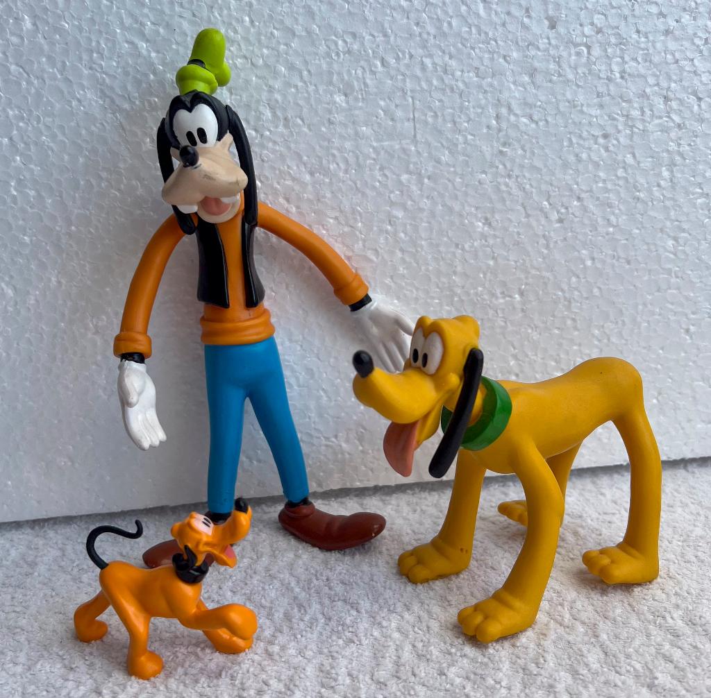 Disney Goofy en Pluto figuren in goede staat!, Verzamelen, Disney, Ophalen of Verzenden, Goofy of Pluto, Zo goed als nieuw, Beeldje of Figuurtje