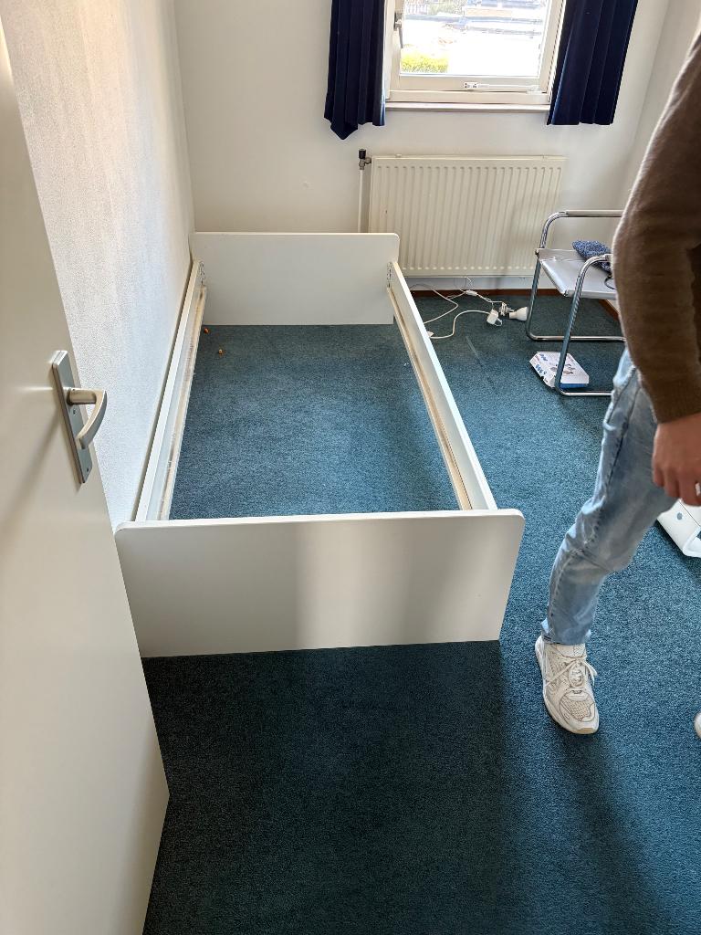 Bed 90-200 cm te koop met auping spiraalbodem, Huis en Inrichting, Slaapkamer | Bedden, Ophalen, Gebruikt, 90 cm, Eenpersoons