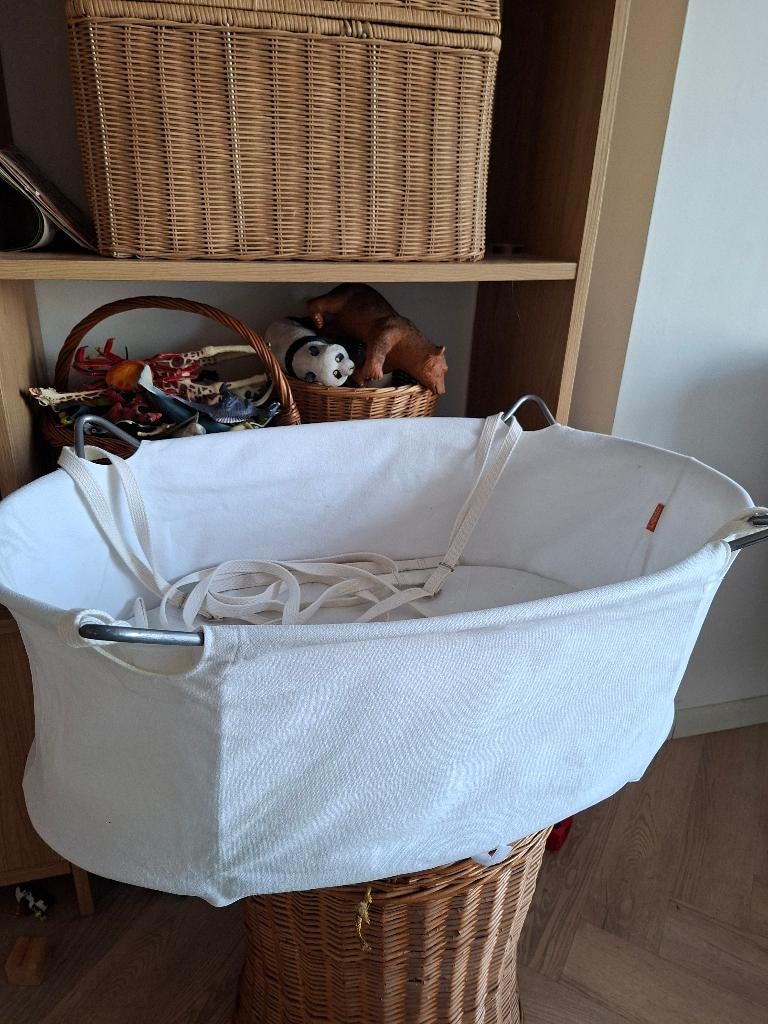 Leander wieg met hemeltje en haak hangwieg, Kinderen en Baby's, Babywiegjes en Ledikanten, Ophalen, Zo goed als nieuw, Wieg