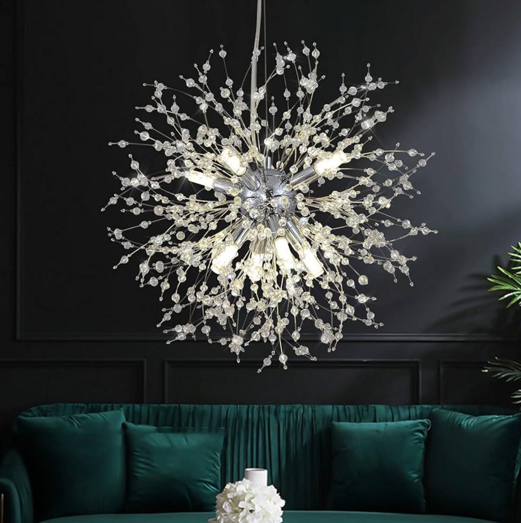 Moderne Plafondlamp - Chroom, Ophalen, Nieuw, Metaal, Minder dan 50 cm