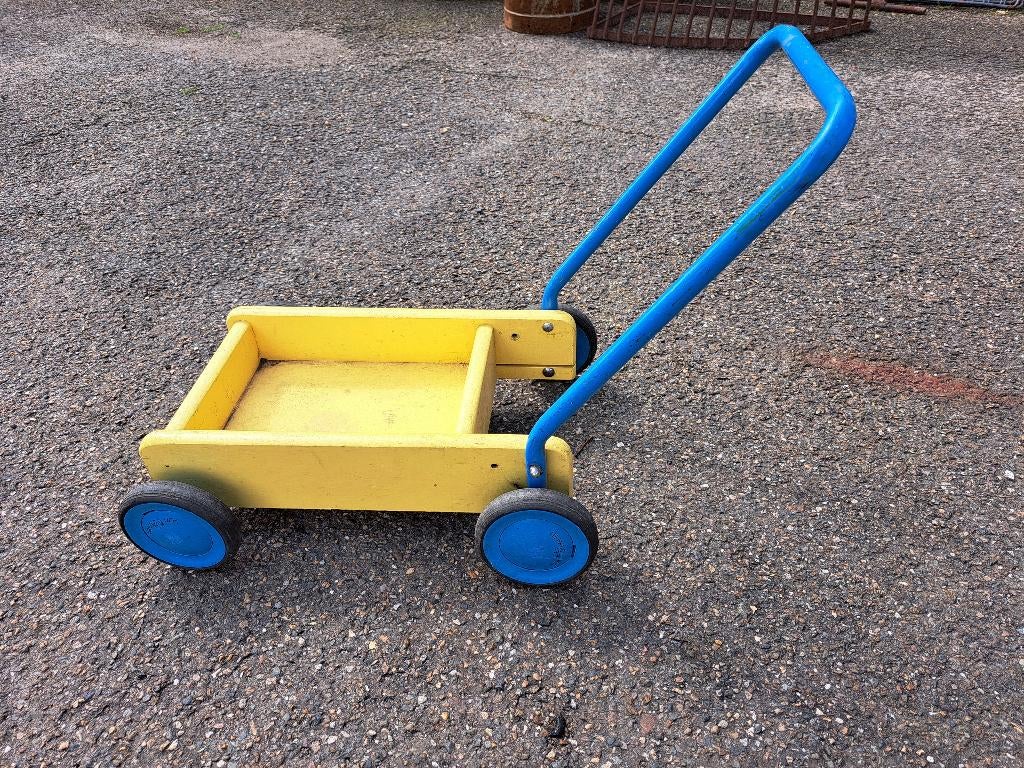 duwkar van hout, Kinderen en Baby's, Ophalen, Zo goed als nieuw, Duw- of Trekspeelgoed