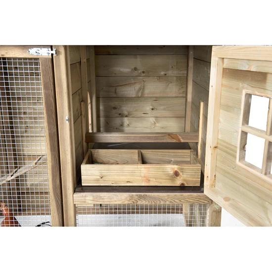 Houten Kippenhok Kiki | Nachthok + Overdekte Ren | Glorenza, Dieren en Toebehoren, Pluimvee | Toebehoren, Ophalen of Verzenden