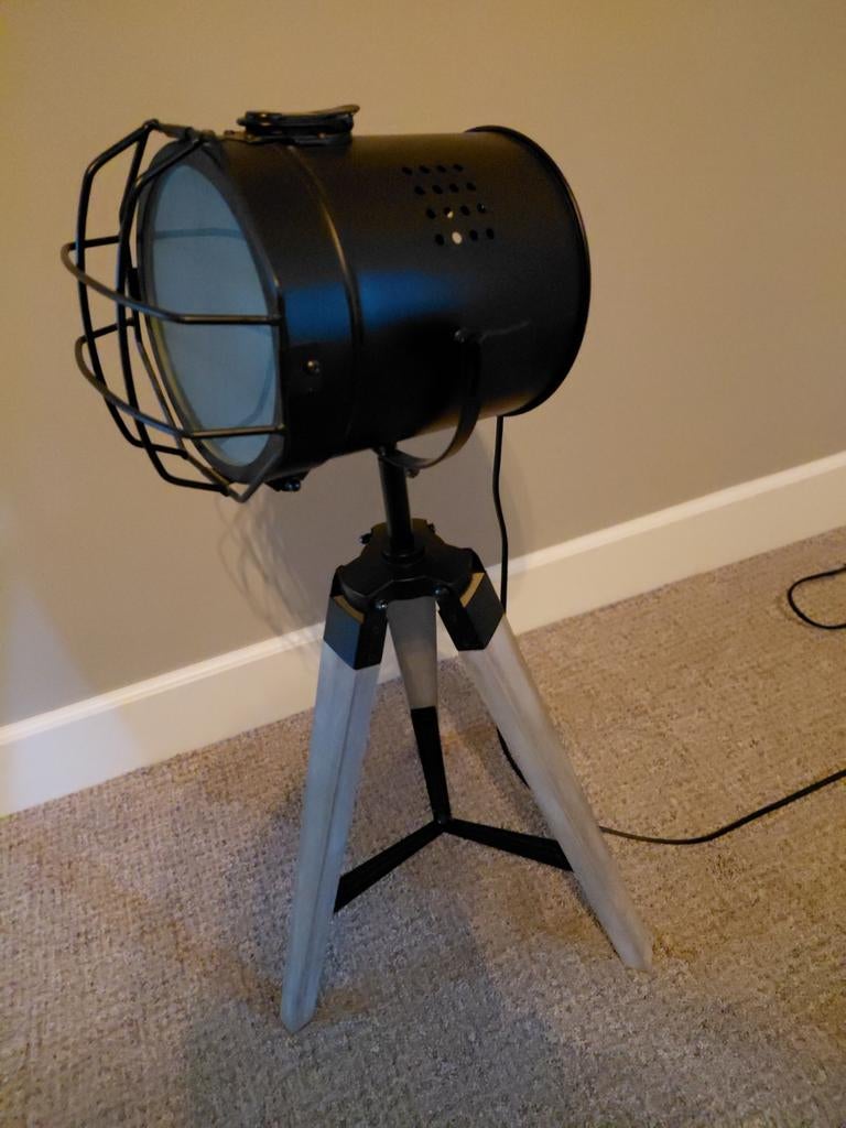 Tafellamp, Ophalen, Zo goed als nieuw, Hout, Minder dan 50 cm