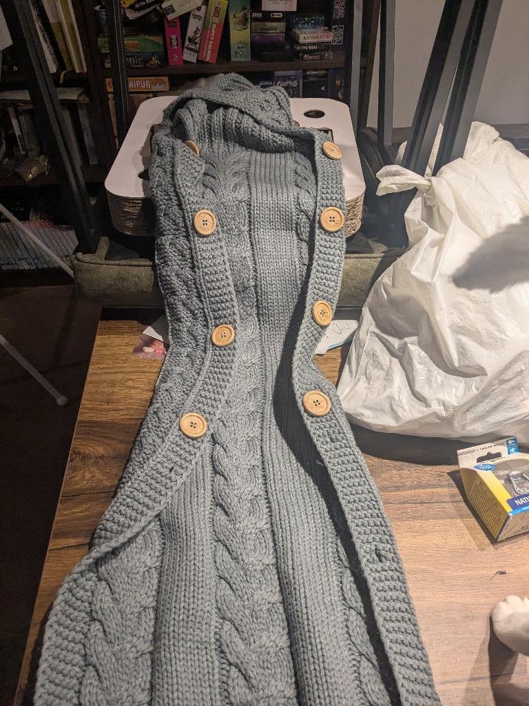 Gebreide babyslaapzak, Ophalen of Verzenden, Zo goed als nieuw, 100 cm of meer, Deken