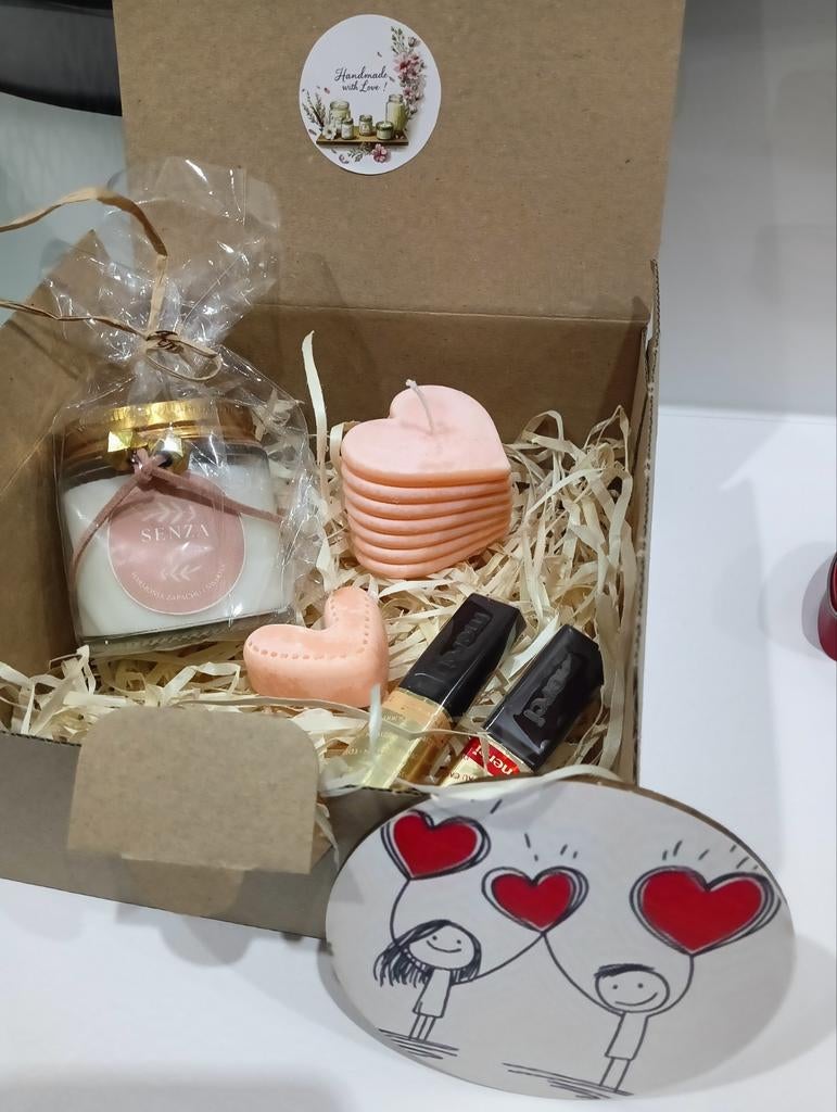 Handmade soja geurkaars.cadeau set., Ophalen of Verzenden, Nieuw, Overige materialen, Minder dan 25 cm