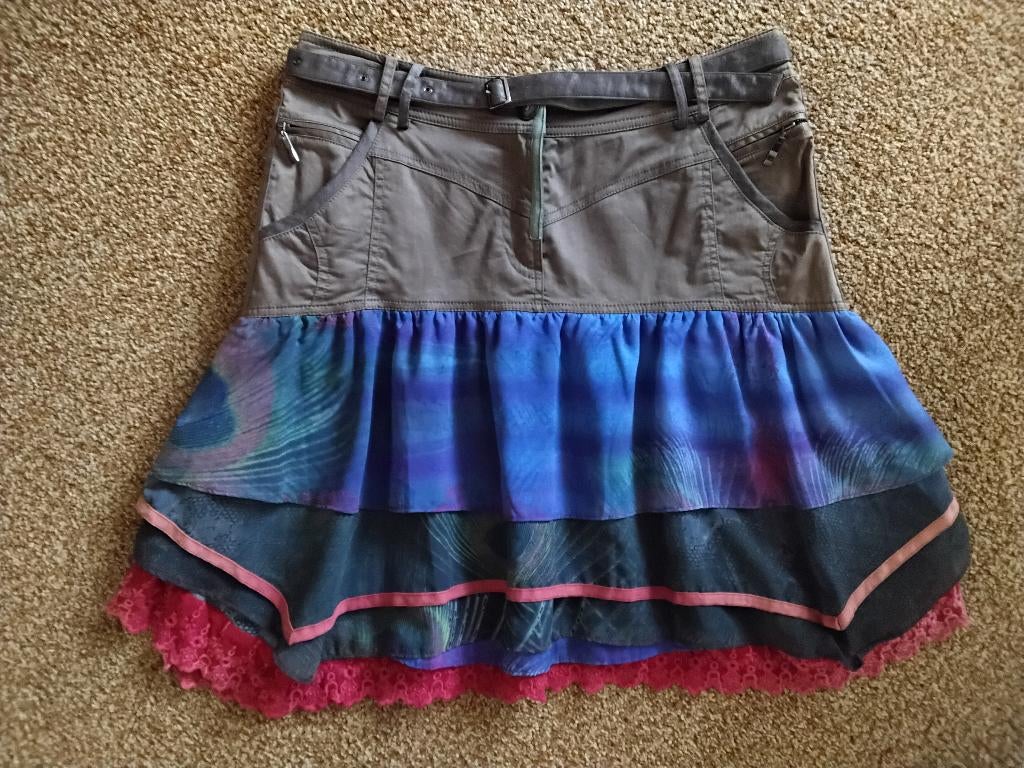 Kleurrijk rokje van het merk Fille des Sables maat 40, Overige kleuren, Zo goed als nieuw, Fille des Sables, Boven de knie