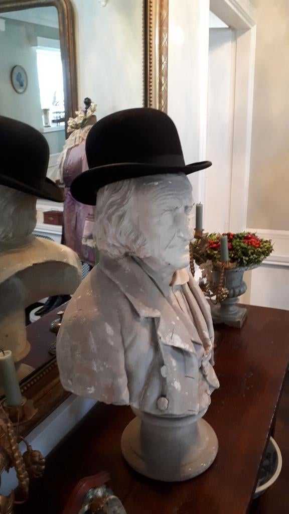 Antieke Engelse bolhoed kleine ( kinder ) maat, Ophalen of Verzenden