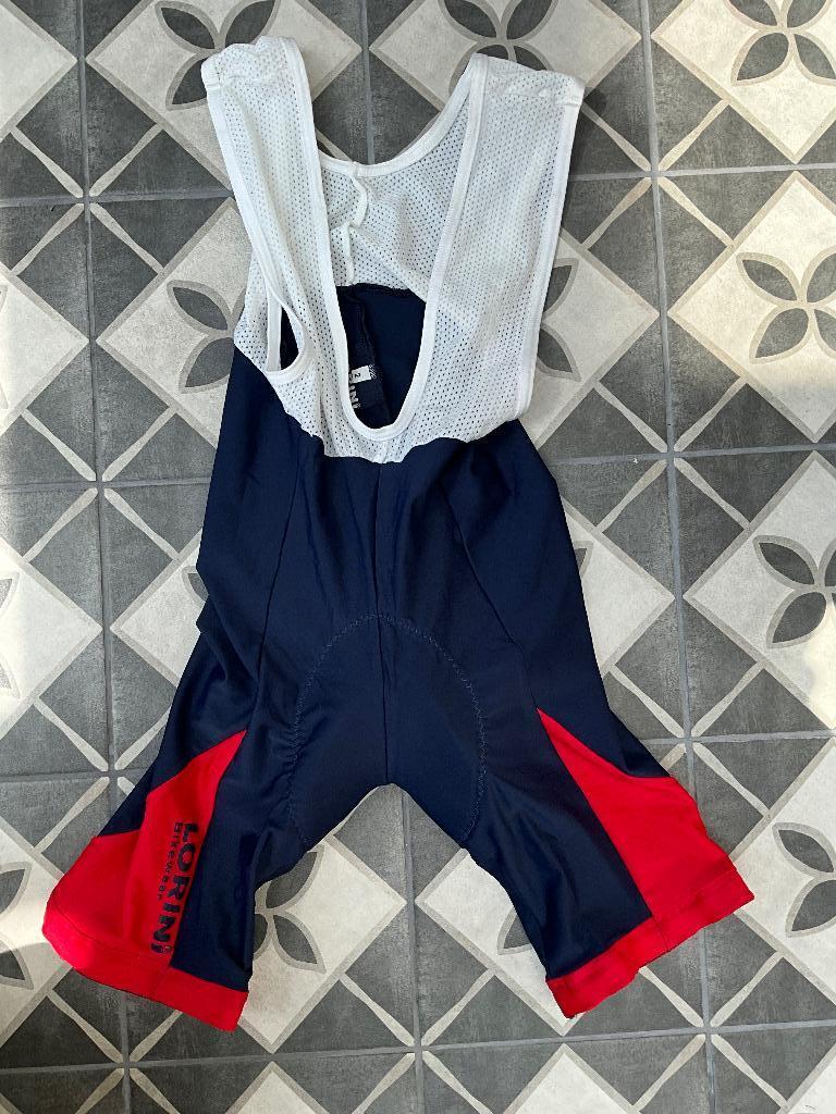Lorini Fietsbroek/Wielerbroek Blauw/Rood Maat 2/S, Fietsen en Brommers, Heren, Nieuw, Ophalen of Verzenden, Lorini Fietsbroek/Wielerbroek Blauw/Rood Maat 2/S