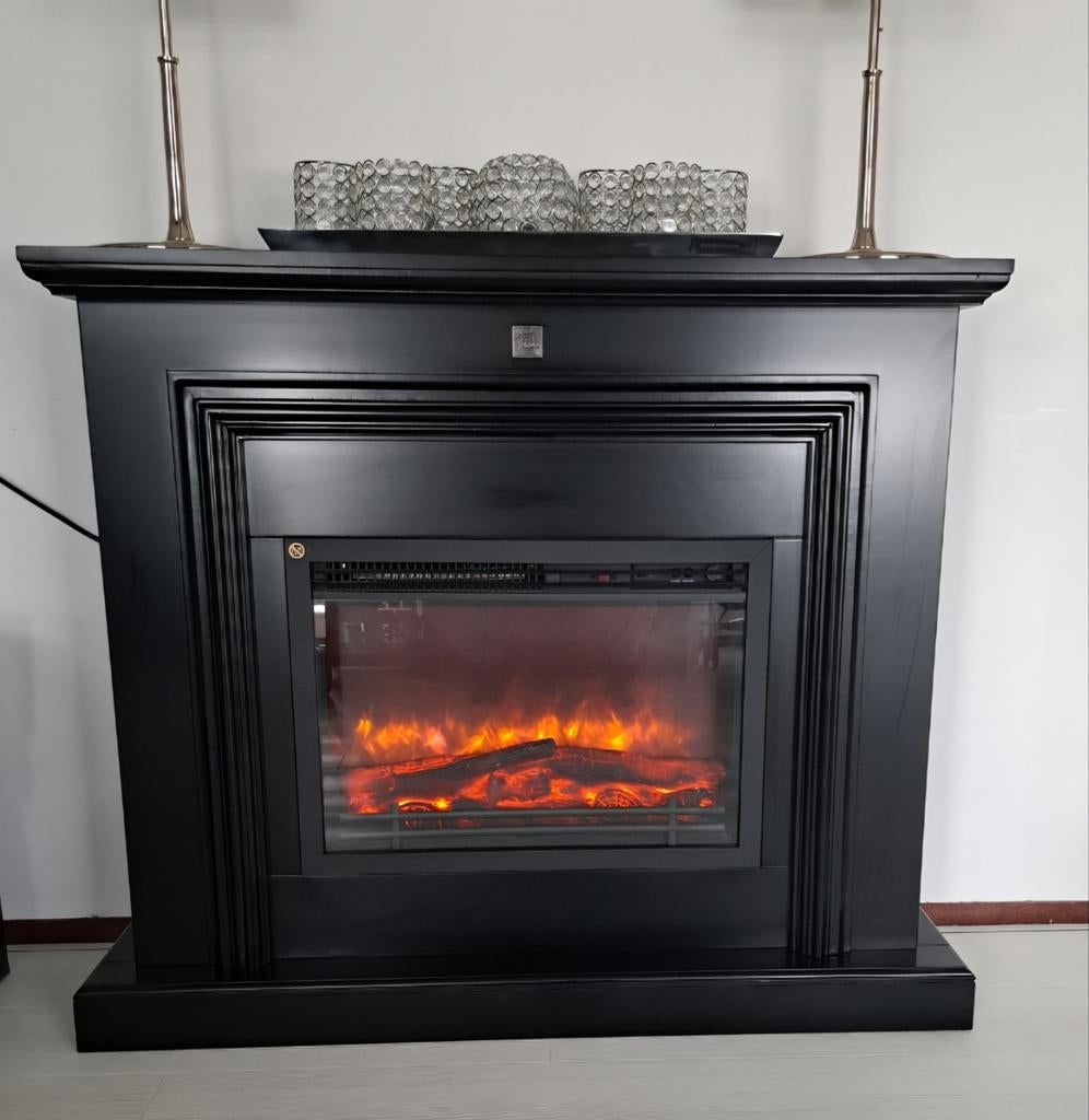 Sfeerhaard compleet, zo goed als nieuw., Ophalen, Vrijstaande haard, Elektrische haard