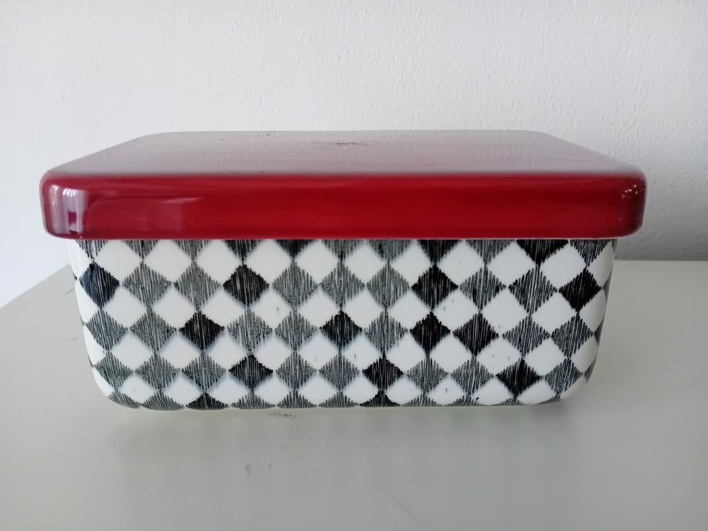 Red Top Rorstrand botervloot met deksel Marianne Westman, Huis en Inrichting, Keuken | Servies, Overige typen, Ophalen of Verzenden