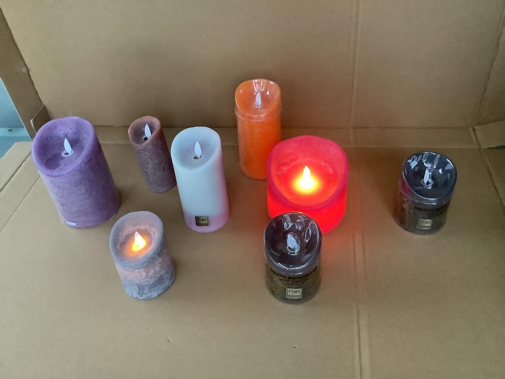 Set PTMD LED Kaarsen lichtkaars met Bewegende Vlam & Timer, Overige materialen, Overige kleuren, Nieuw, Ophalen of Verzenden