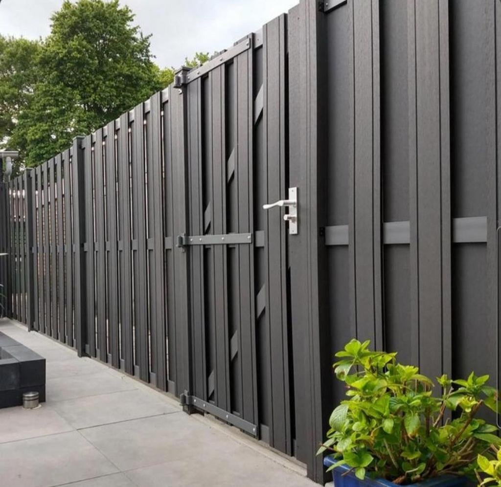 Composiet Schutting compleet 180x180cm, Ophalen of Verzenden