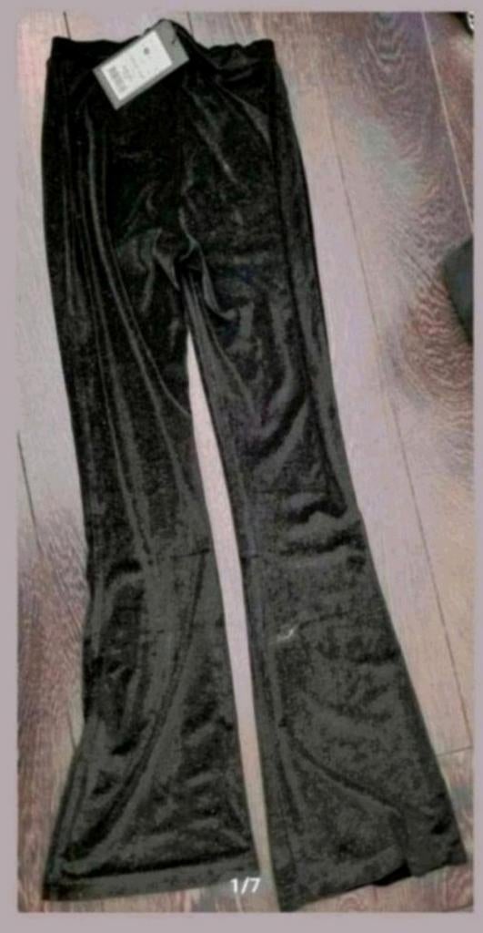 Nieuw zwart met glitter flair broek, Zwart, Nieuw, Ophalen of Verzenden, Maat 36 (S)