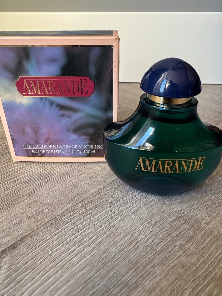 Amarande Parfumfles - Vintage, Amarande, Gebruikt, Amerande, Gevuld