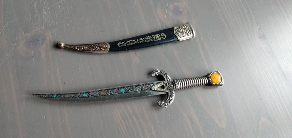 Decoratief zwaard met schede & briefopener, Ophalen of Verzenden