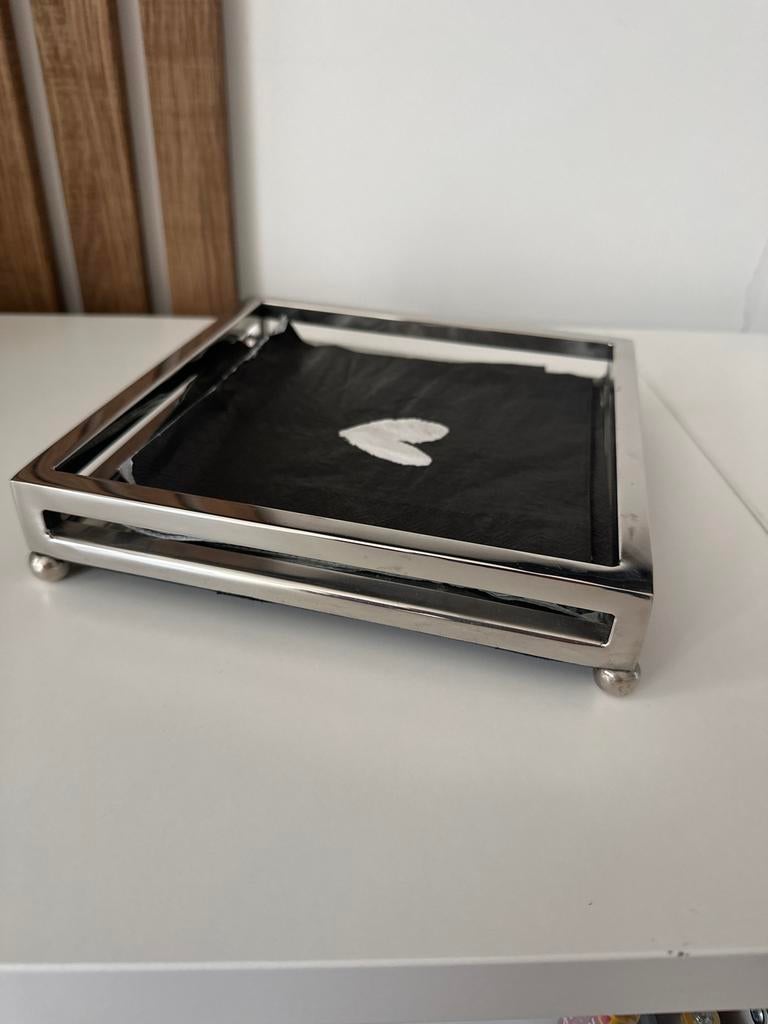 Spiegel Dienblad Diga Colmore 20x20 - Servethouder, Huis en Inrichting, Ophalen of Verzenden, Nieuw, Vierkant, Metaal