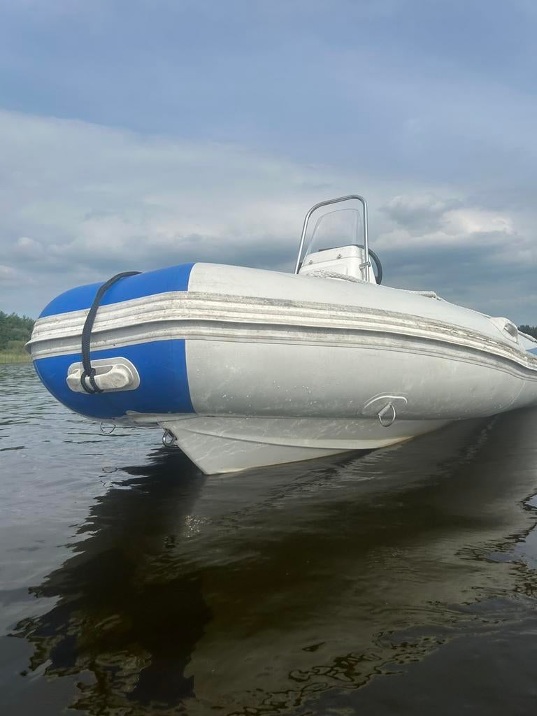 Adventure RIB 3,80 m met Yamaha 15 PK High Thrust + trailer, Zo goed als nieuw, Benzine, Minder dan 70 pk, Overige materialen