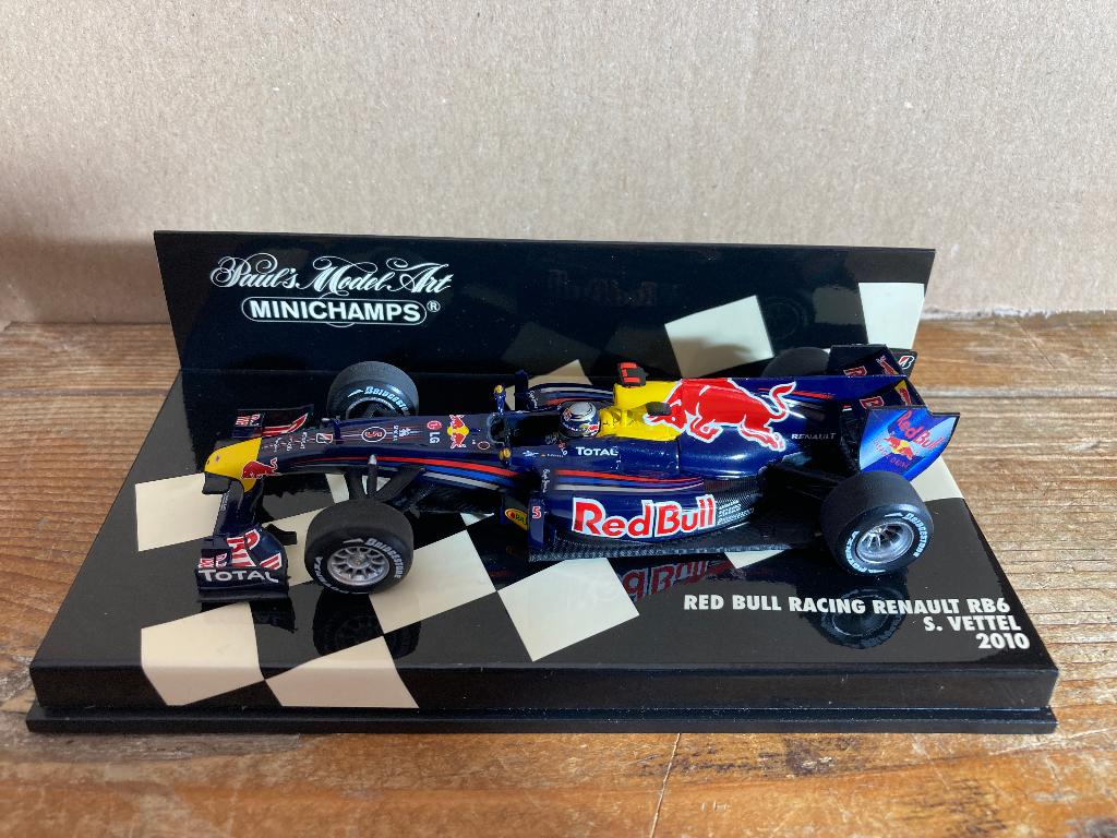 ✅ Sebastian Vettel 1:43 2010 Red Bull RB6 World Champion, Ophalen of Verzenden, Nieuw, Formule 1