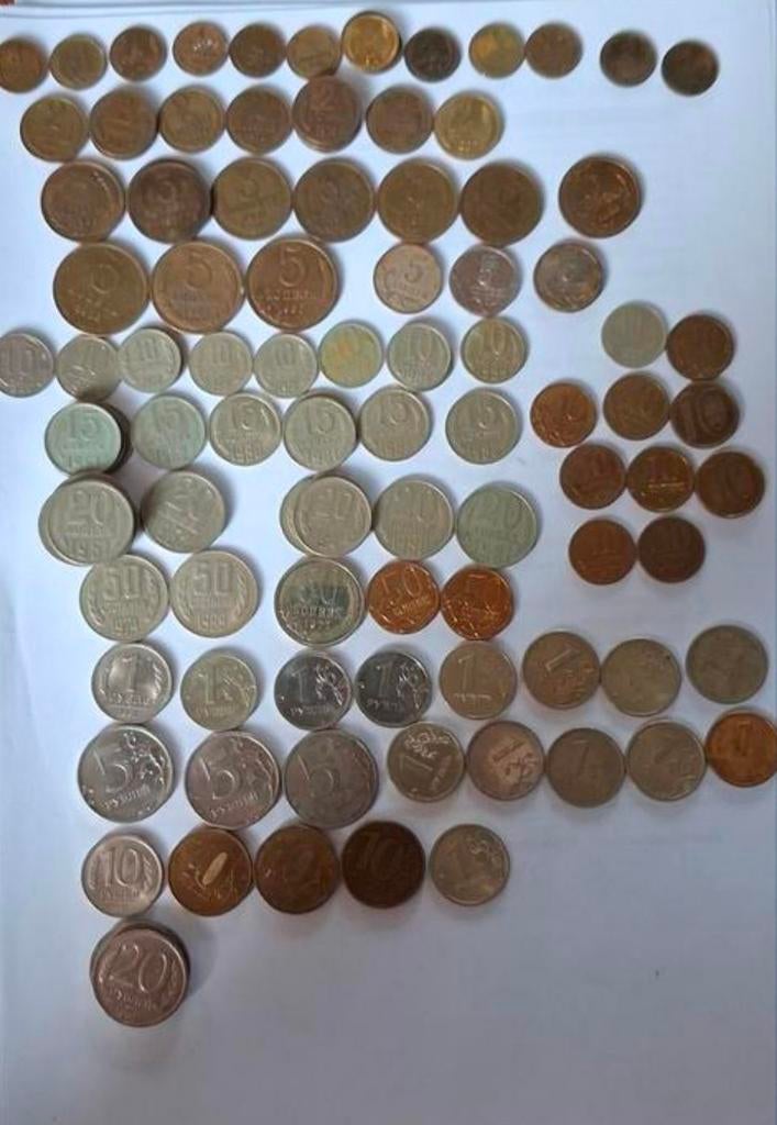 Rusland muntenset Kopeek en Roebel, Ophalen of Verzenden, Buitenland, Munten