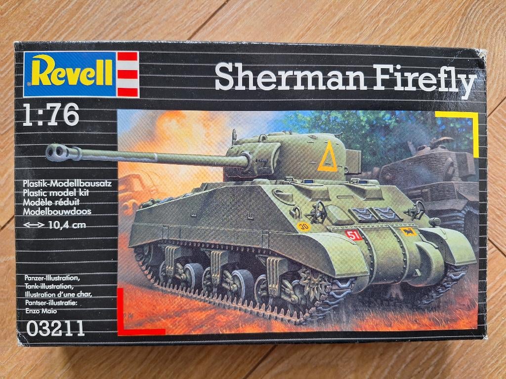 1:76 1/76 Revell (Matchbox) Sherman Firefly, Revell, Ophalen of Verzenden, Zo goed als nieuw, Tank