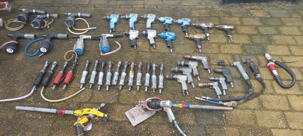 Lucht gereedschap / Luchtsleutels, Gebruikt, 6 tot 10 bar, Ophalen of Verzenden, Minder dan 200 liter/min