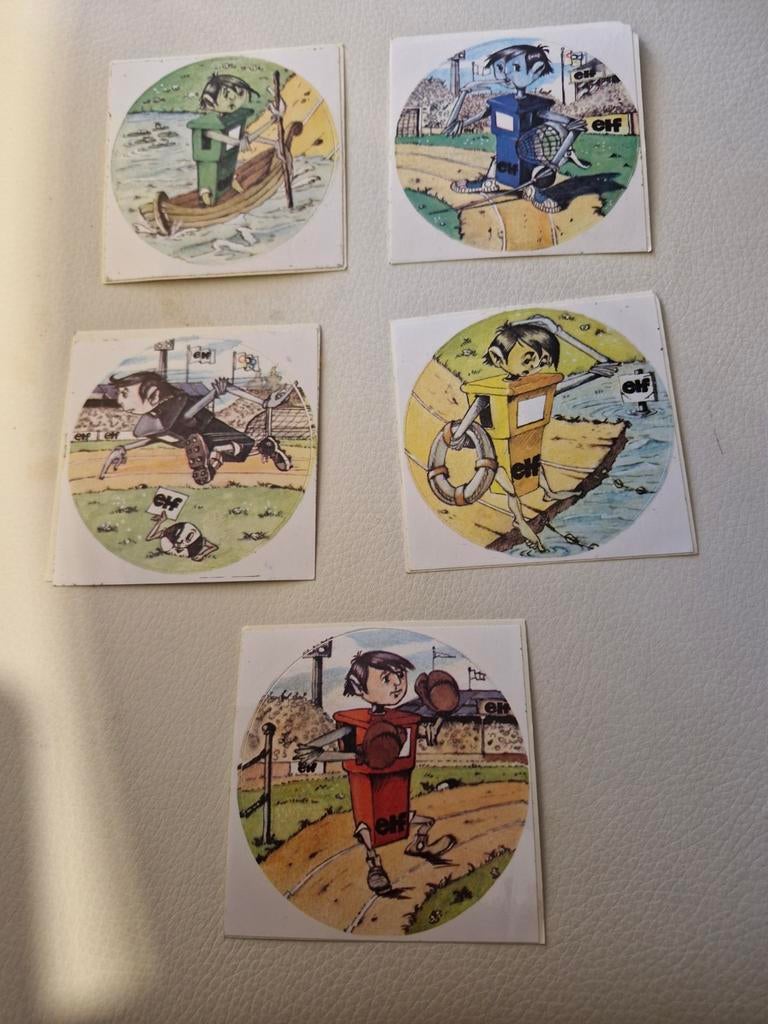 4083 Vintage ELF Stickers - Sport Thema, Ophalen of Verzenden, Gebruikt, Overige typen