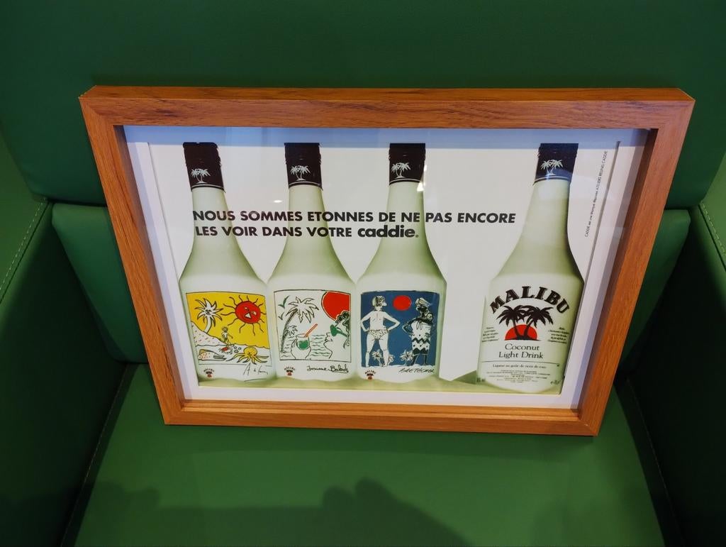 Malibu Rum reclamebord, Ophalen of Verzenden, Nieuw, Reclamebord