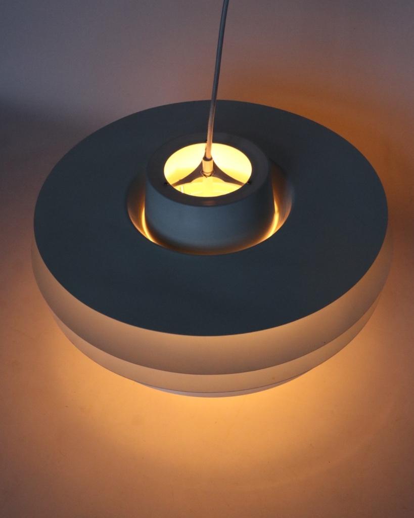 Vintage Verona 480 hanglamp wit Deens design schalenlamp, Huis en Inrichting, Lampen | Hanglampen, Vintage retro midcentury deens design