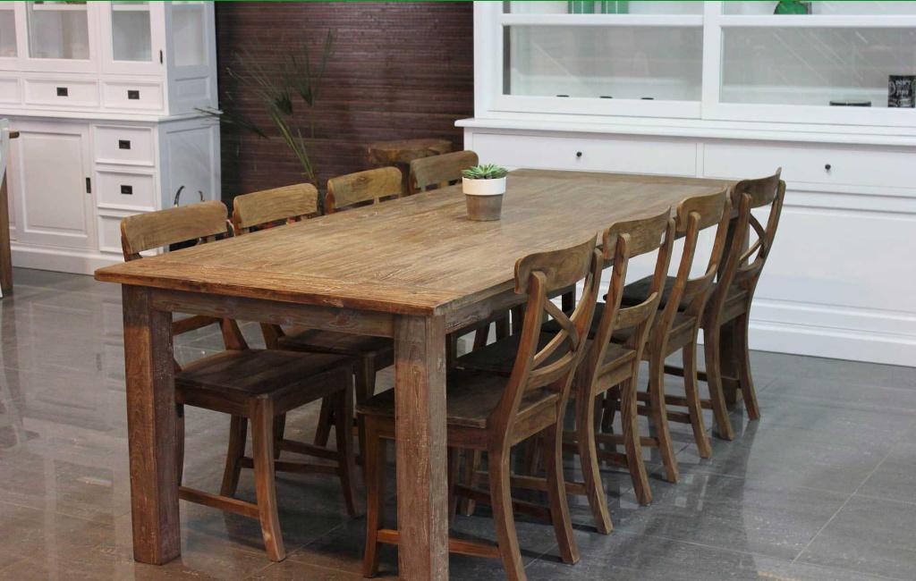 Nieuwe luxe of teak eetkamerstoelen - stoelen bij TEAK2, Bruin, Nieuw, Ophalen of Verzenden, Metaal