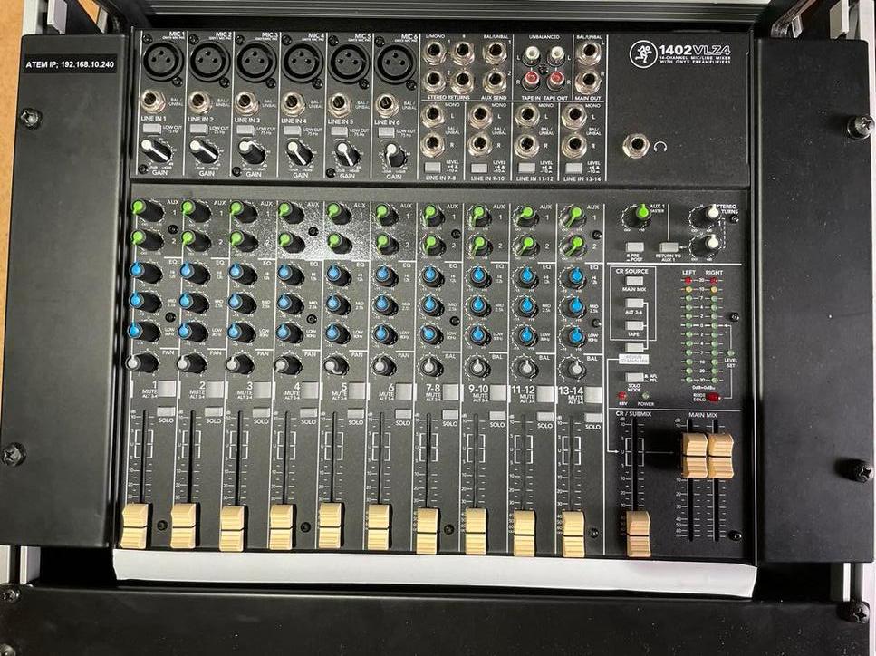 Mackie 1402 VLZ4 Mixer, Ophalen of Verzenden, Gebruikt, 10 tot 20 kanalen, Microfooningang