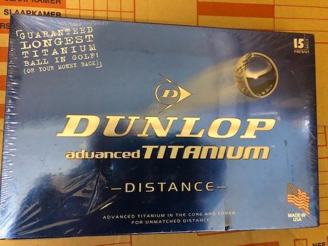 Nieuwe Dunlop advanced Titanium golfballen (nog in folie), Ophalen, Nieuw, Bal(len), Overige merken