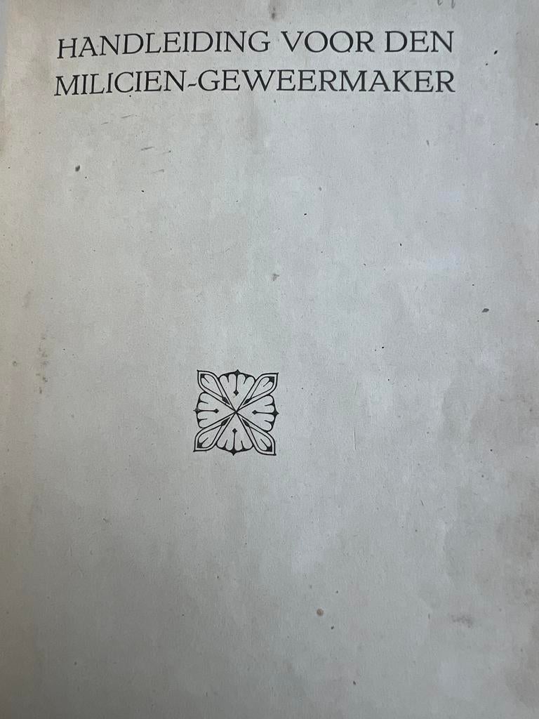 Nederland voorschrift handleiding geweermaker Hembrug AI M95, Verzenden, Nederland, Boek of Tijdschrift