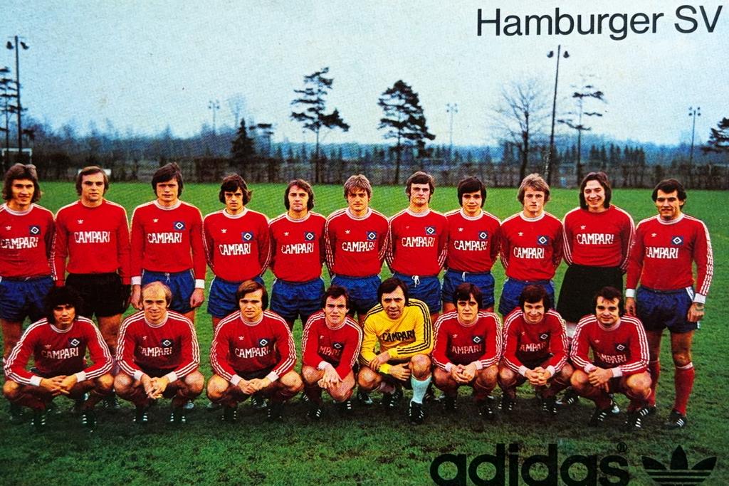 Elftalkaart Hamburger SV - seizoen 1975/1976 - HSV, Ophalen of Verzenden, Gebruikt, Feyenoord, Spelerskaart