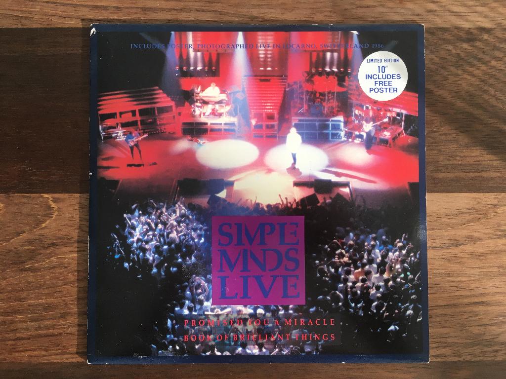 Vinyl Maxisingle 10" Simple Minds Live Promise You A Miracle, 10 inch, Maxi-single, Ophalen of Verzenden, Pop